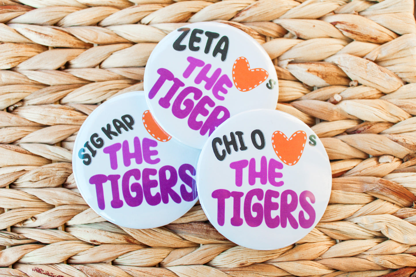 Love the Tigers Sorority Pin - Clemson Inspired