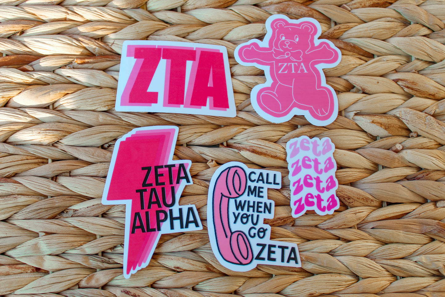 Pink Sorority Sticker Sets