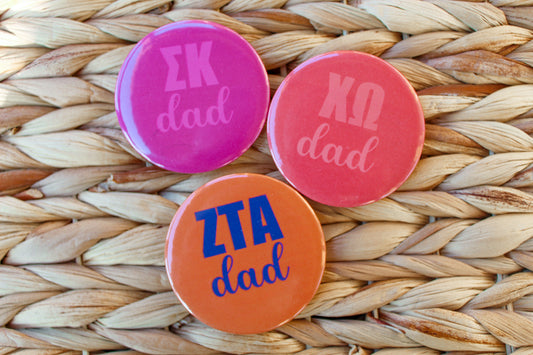 Mom and Dad Customizable Sorority Pin