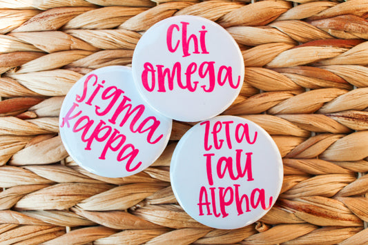 Pink Sorority Pin